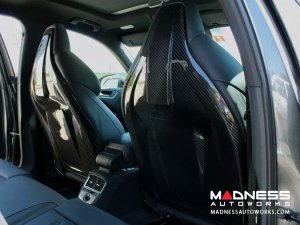 Audi RS3 Seat Cover Shell - Carbon Fiber w/ Orange Candy Accent